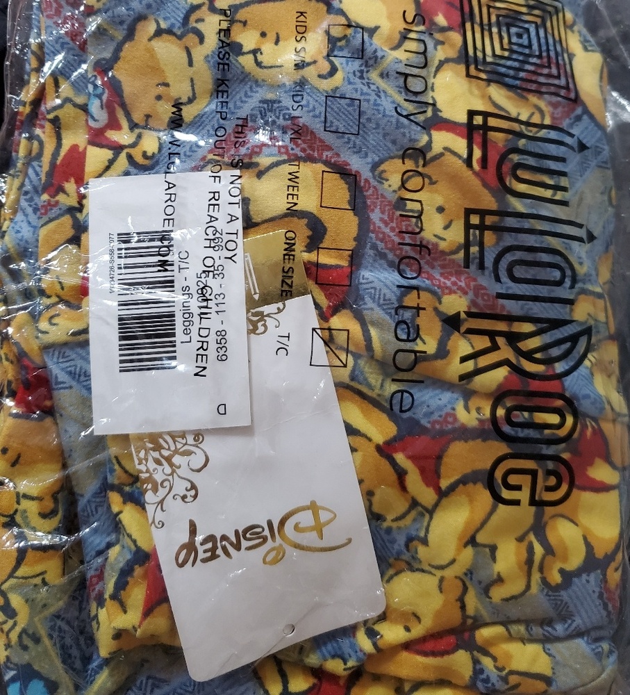 Lularoe Winne the Pooh Leggings TC